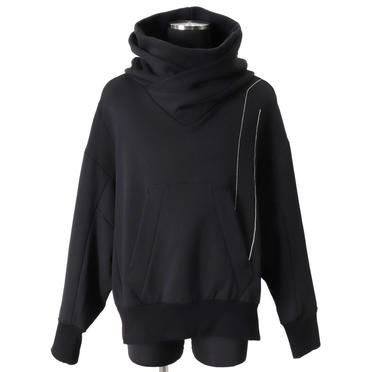 EMBROIDERED BOX HOODIE　BLACK No.1