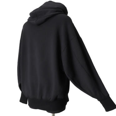 EMBROIDERED BOX HOODIE　BLACK No.6
