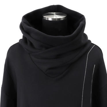 EMBROIDERED BOX HOODIE　BLACK No.8