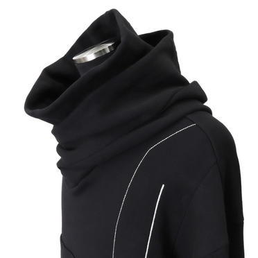 EMBROIDERED BOX HOODIE　BLACK No.9