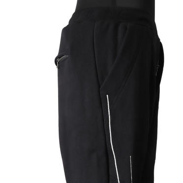 EMBROIDERED SWEAT PANTS　BLACK No.8