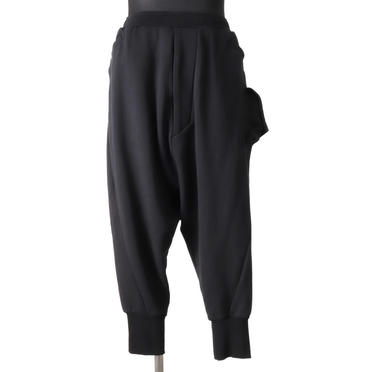 LOW CROTCH SWEAT PANTS　BLACK No.1