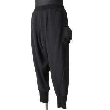 LOW CROTCH SWEAT PANTS　BLACK No.2