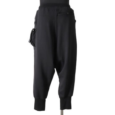 LOW CROTCH SWEAT PANTS　BLACK No.5