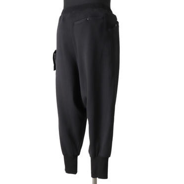 LOW CROTCH SWEAT PANTS　BLACK No.6