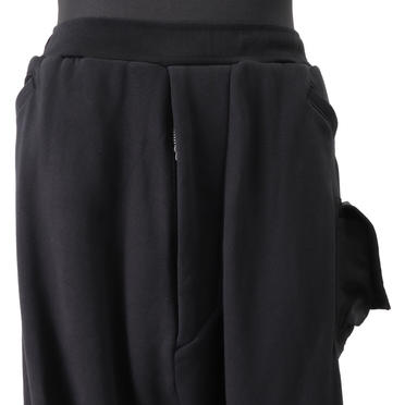 LOW CROTCH SWEAT PANTS　BLACK No.8