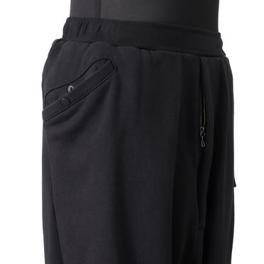 LOW CROTCH SWEAT PANTS　BLACK No.9