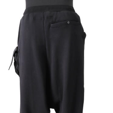 LOW CROTCH SWEAT PANTS　BLACK No.11