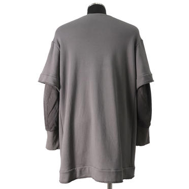 LAYERED SLEEVE PULLOVER　TAUPE No.5