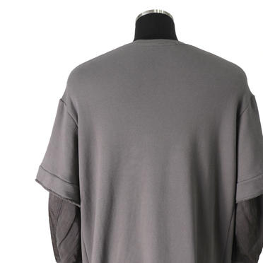 LAYERED SLEEVE PULLOVER　TAUPE No.10