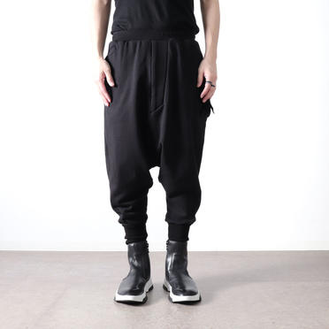 LOW CROTCH SWEAT PANTS　BLACK No.15