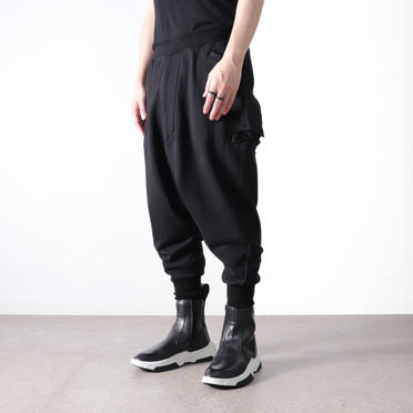 LOW CROTCH SWEAT PANTS　BLACK No.16