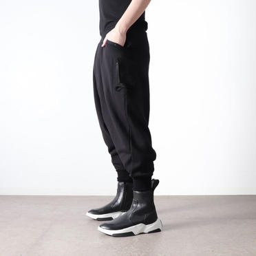 LOW CROTCH SWEAT PANTS　BLACK No.17