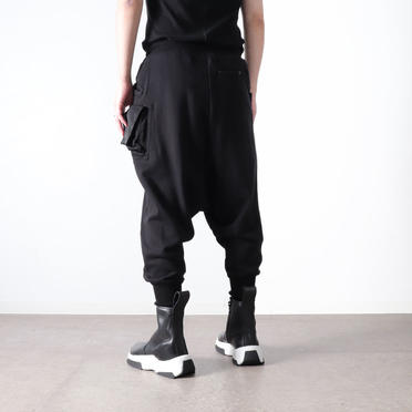 LOW CROTCH SWEAT PANTS　BLACK No.18