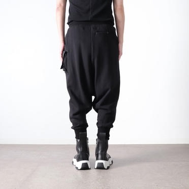 LOW CROTCH SWEAT PANTS　BLACK No.19