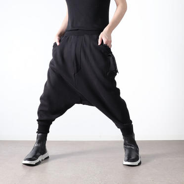 LOW CROTCH SWEAT PANTS　BLACK No.24