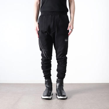 EMBROIDERED SWEAT PANTS　BLACK No.13