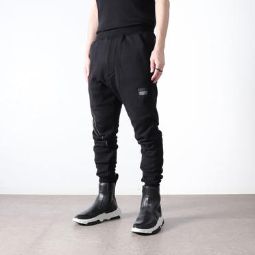 EMBROIDERED SWEAT PANTS　BLACK No.14