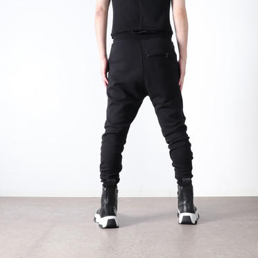 EMBROIDERED SWEAT PANTS　BLACK No.18