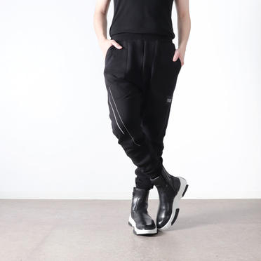 EMBROIDERED SWEAT PANTS　BLACK No.22