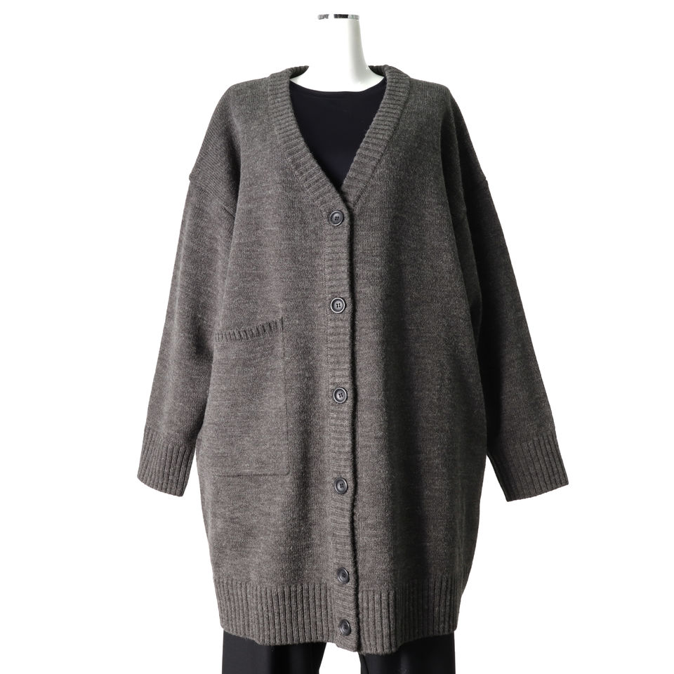 MIDIUMISOLID V neck C/D　GRAY