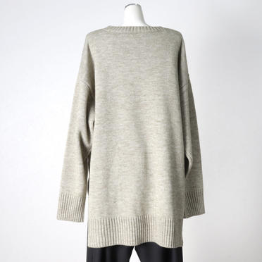 MIDIUMISOLID crew neck P/O　BEIGE No.5