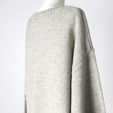 MIDIUMISOLID crew neck P/O　BEIGE No.10