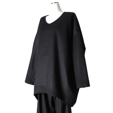 [SALE] 40%OFF　mizuiro ind v/neck cocoon PO　BLACK No.2