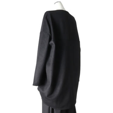 [SALE] 40%OFF　mizuiro ind v/neck cocoon PO　BLACK No.4