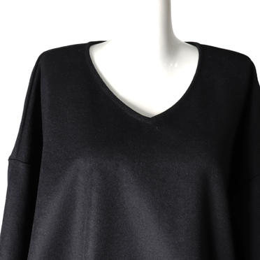 [SALE] 30%OFF　mizuiro ind v/neck cocoon PO　BLACK No.7