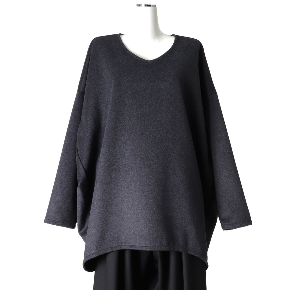 [SALE] 40%OFF　mizuiro ind v/neck cocoon PO　GRAY