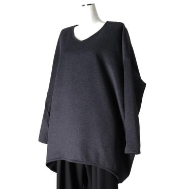 v/neck cocoon PO　GRAY No.2