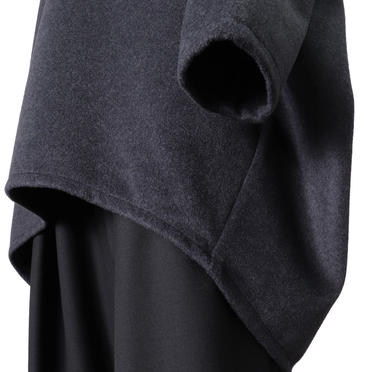 v/neck cocoon PO　GRAY No.10