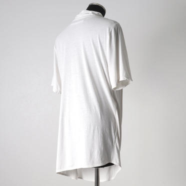 LAYERED DRAPE NECK T-SHIRT　PLASTER No.6