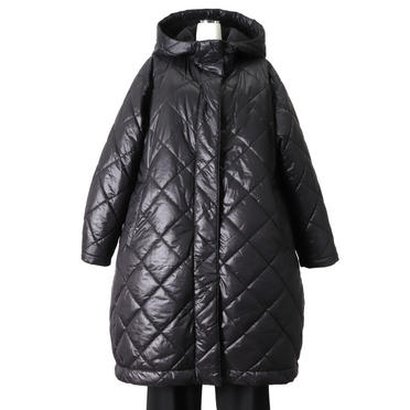 MIDIUMISOLID reversible quilting coat　BLACK No.1