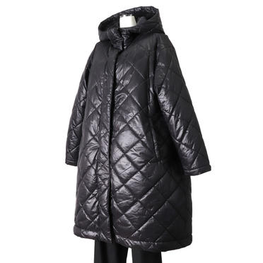 MIDIUMISOLID reversible quilting coat　BLACK No.2