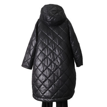 MIDIUMISOLID reversible quilting coat　BLACK No.5