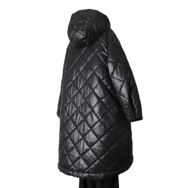 MIDIUMISOLID reversible quilting coat　BLACK No.6