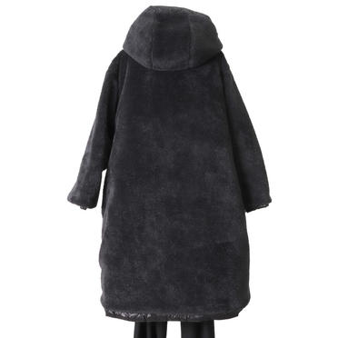 MIDIUMISOLID reversible quilting coat　BLACK No.12