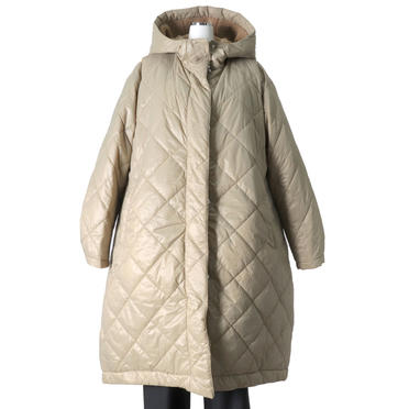 MIDIUMISOLID reversible quilting coat　BEIGE No.1