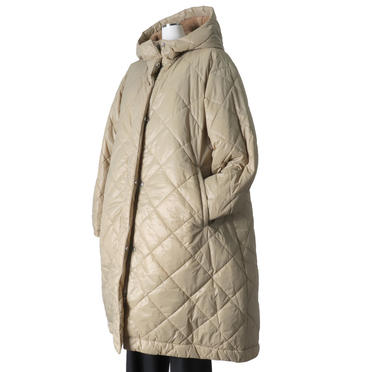 MIDIUMISOLID reversible quilting coat　BEIGE No.2