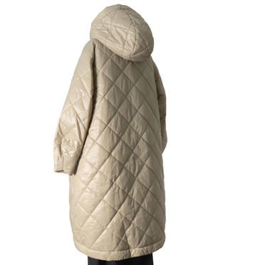 MIDIUMISOLID reversible quilting coat　BEIGE No.4