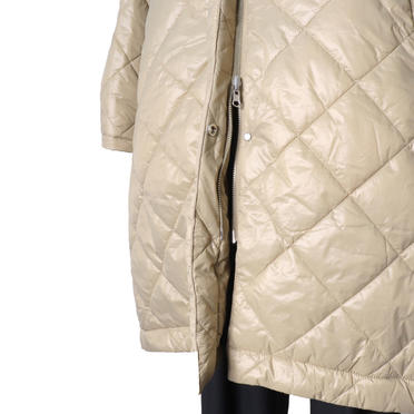 MIDIUMISOLID reversible quilting coat　BEIGE No.9