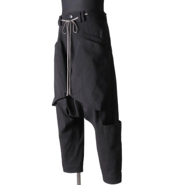 Wide Lowclotch Pants　BLACK No.2