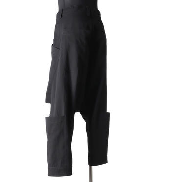 Wide Lowclotch Pants　BLACK No.4