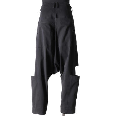 Wide Lowclotch Pants　BLACK No.5