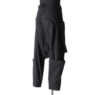 Wide Lowclotch Pants　BLACK No.6