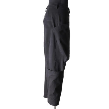 Wide Lowclotch Pants　BLACK No.7