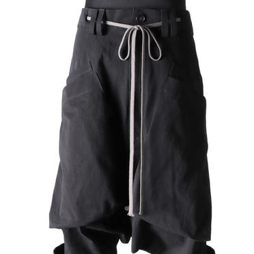 Wide Lowclotch Pants　BLACK No.8