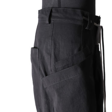 Wide Lowclotch Pants　BLACK No.9